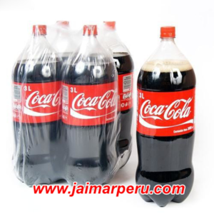 Coca Cola 3 lt x 4 botellas descartable