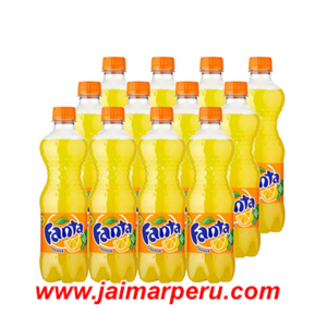 Fanta 500 ml x 12 botellas descartable